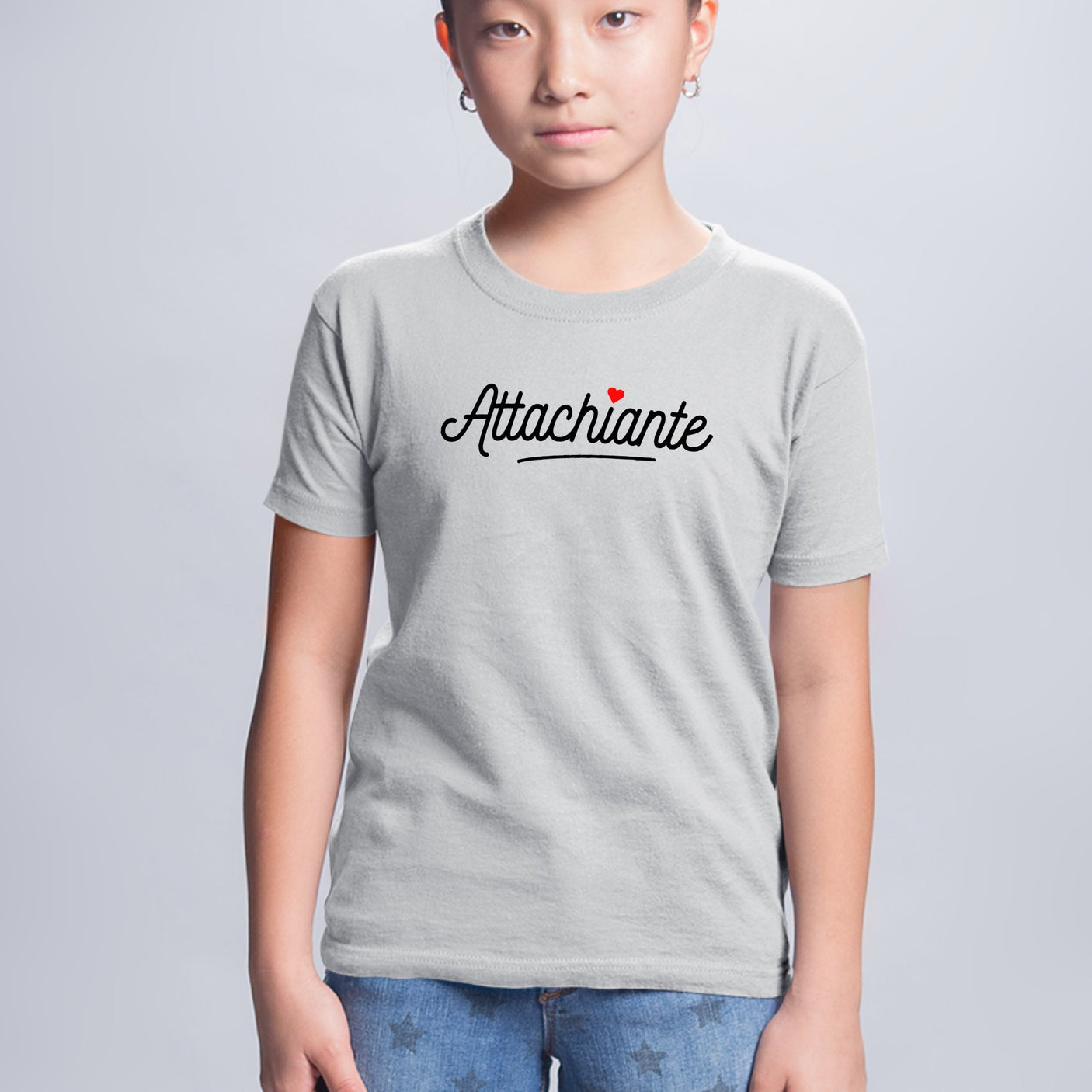 T-Shirt Enfant Attachiante Gris