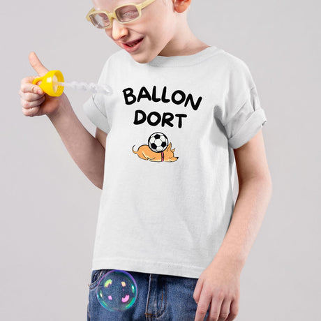 T-Shirt Enfant Ballon dort Blanc