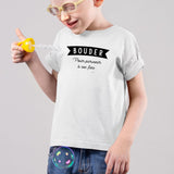 T-Shirt Enfant Bouder pour parvenir à ses fins Blanc