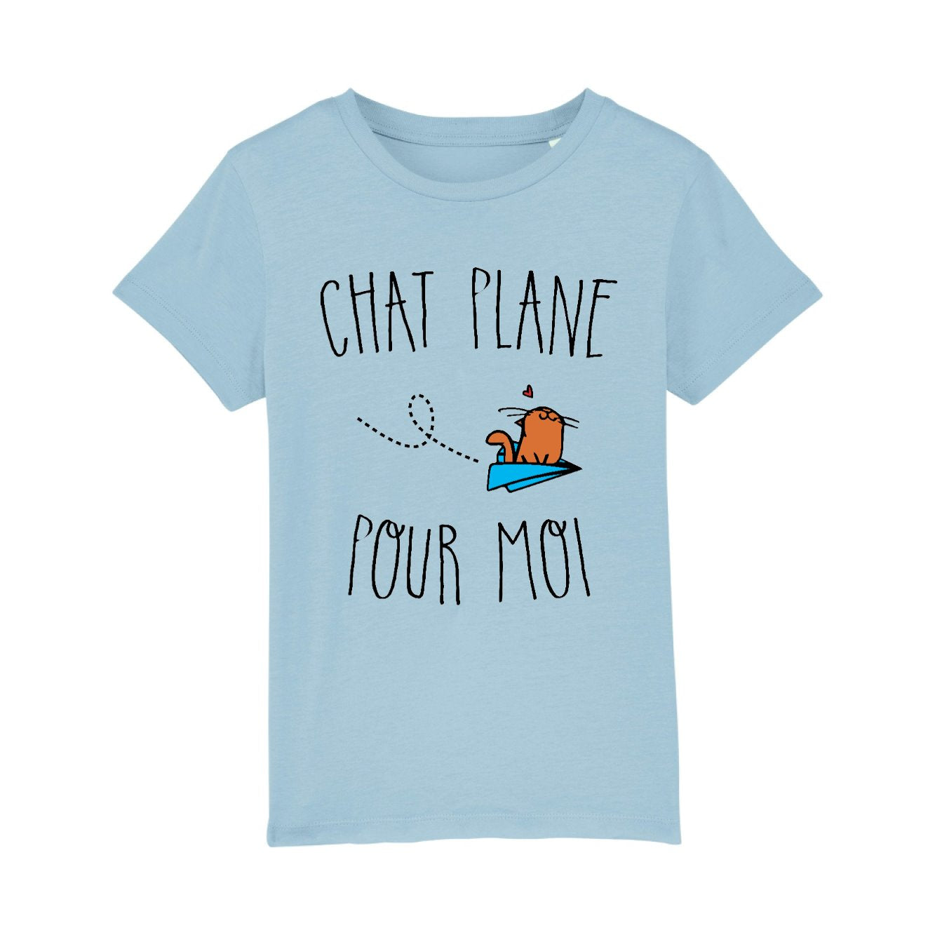 T-Shirt Enfant Chat plane pour moi 
