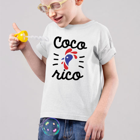 T-Shirt Enfant Cocorico Blanc