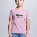T-Shirt Enfant Delorean 88 MPH Rose