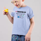 T-Shirt Enfant Éducation téléchargement en cours Bleu
