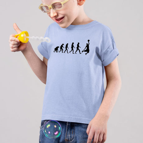 T-Shirt Enfant Évolution basket Bleu
