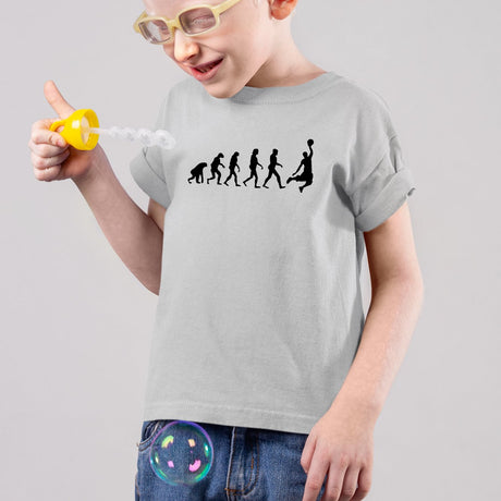 T-Shirt Enfant Évolution basket Gris