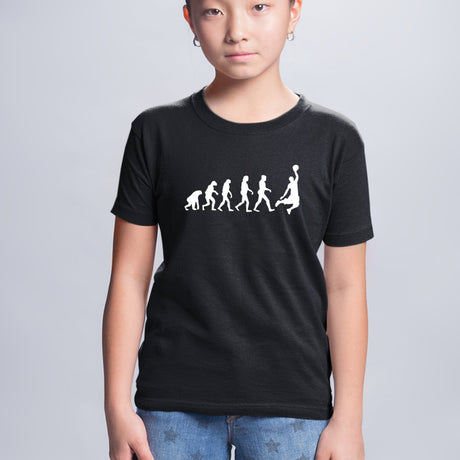 T-Shirt Enfant Évolution basket Noir