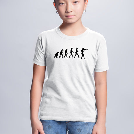 T-Shirt Enfant Évolution boxe Blanc