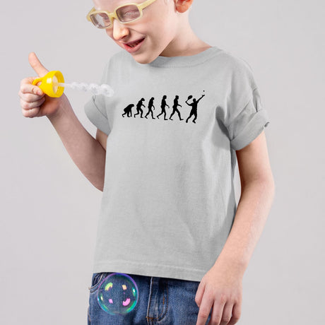 T-Shirt Enfant Évolution tennis Gris