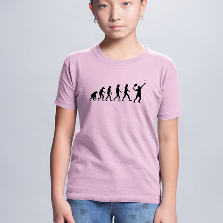 T-Shirt Enfant Évolution tennis Rose