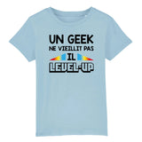 T-Shirt Enfant Geek level-up 