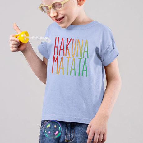 T-Shirt Enfant Hakuna Matata Bleu