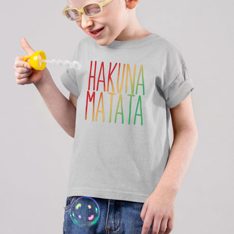 T-Shirt Enfant Hakuna Matata Gris