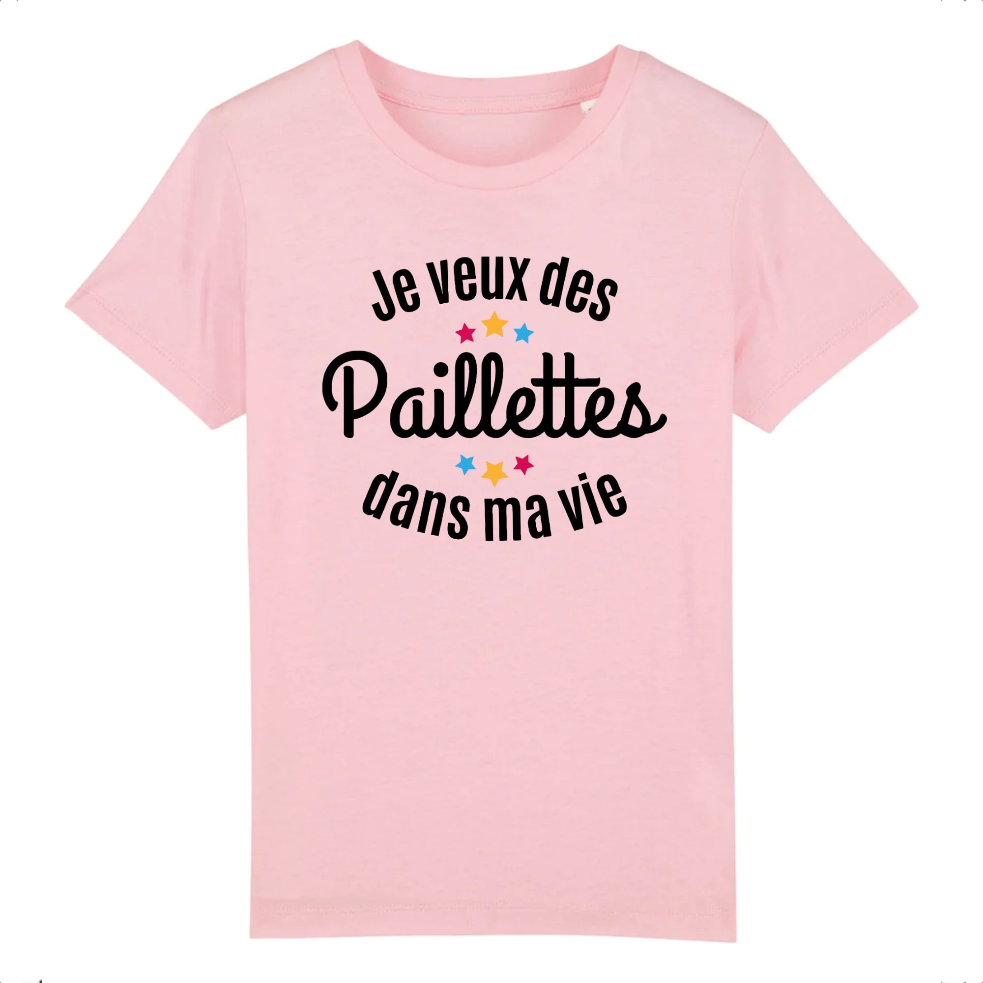 Tee shirt je veux best sale des paillettes