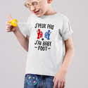 Tee-shirt Enfant "J'peux Pas J'ai Foot" - Humour Football - Coupe Classique, Coton Léger - Cadeau Pour Jeune Garçon Fan De Foot - 7