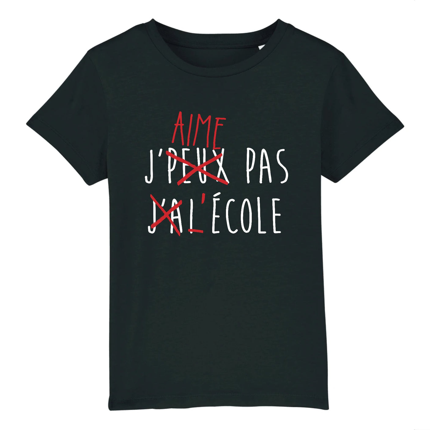 T-Shirt Enfant J'peux pas j'ai école 