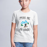 T-Shirt Enfant J'peux pas j'ai rando Blanc