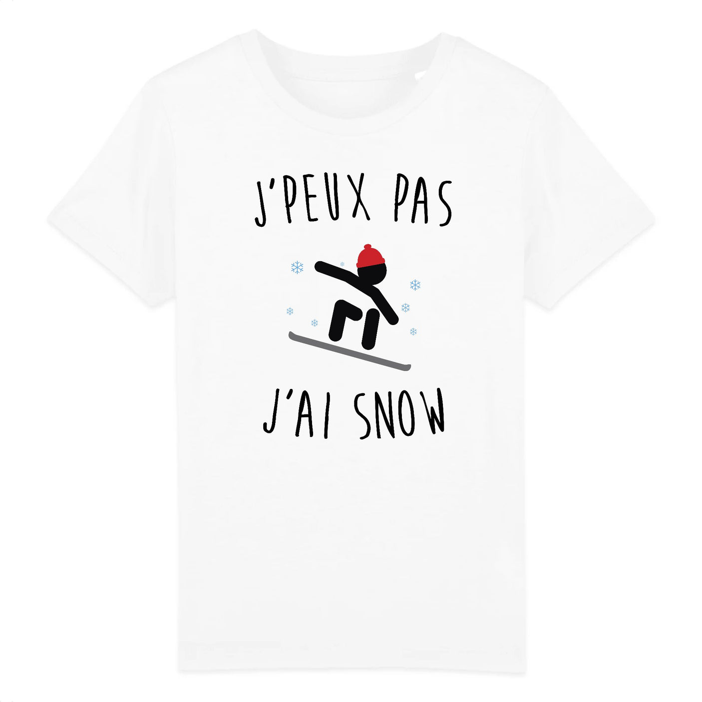 T-Shirt Enfant J'peux pas j'ai snow 