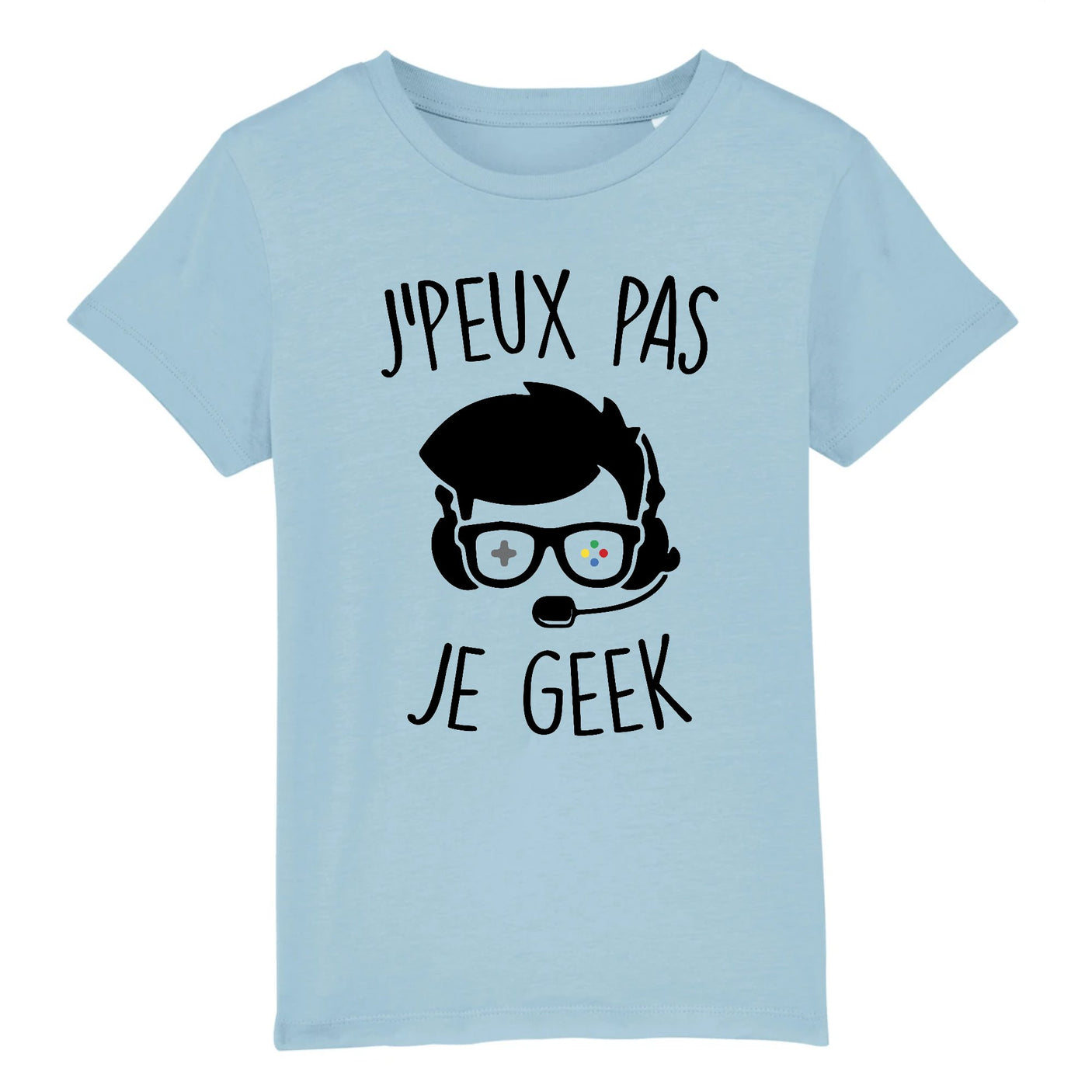 T-Shirt Enfant J'peux pas je geek 