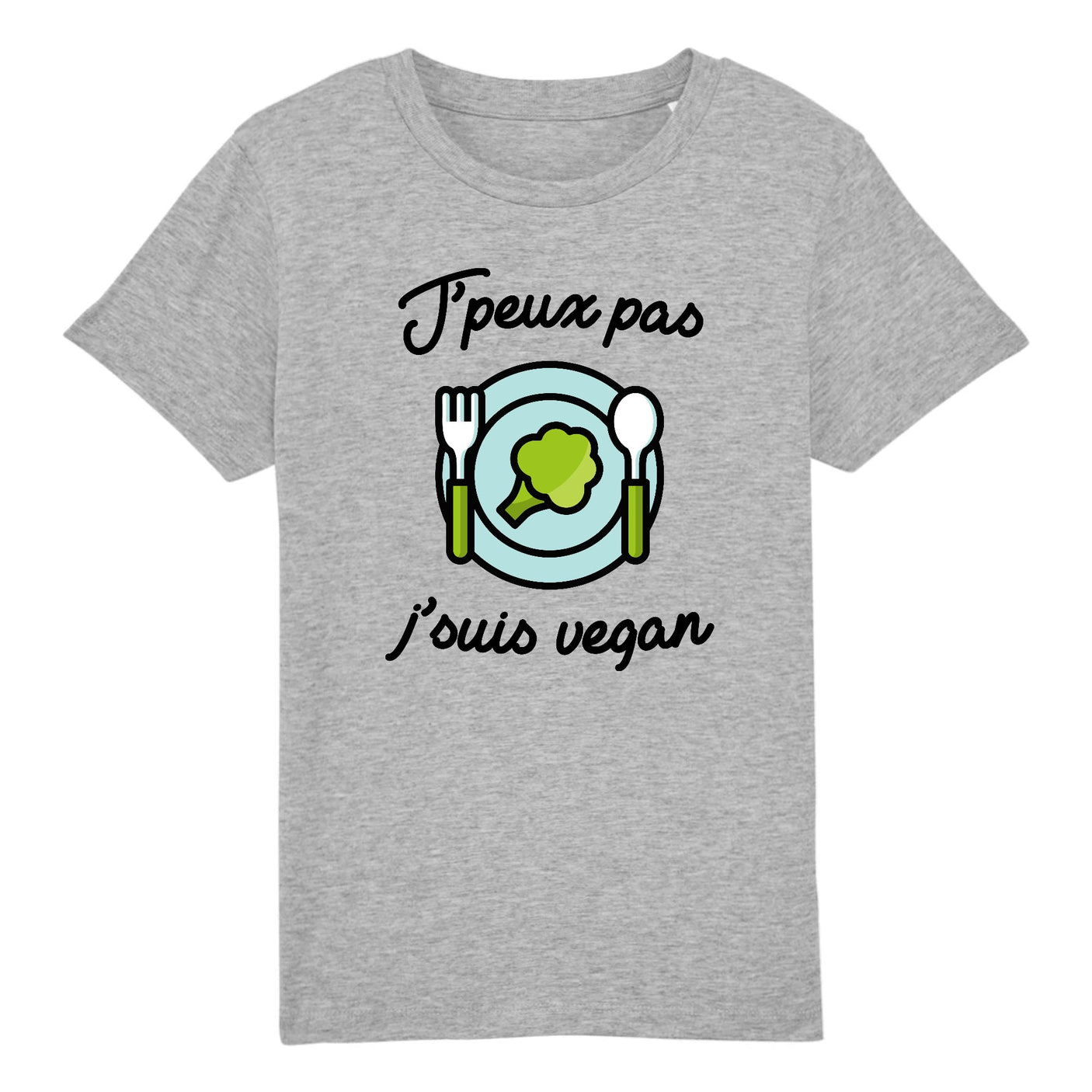 T-Shirt Enfant J'peux pas j'suis vegan 