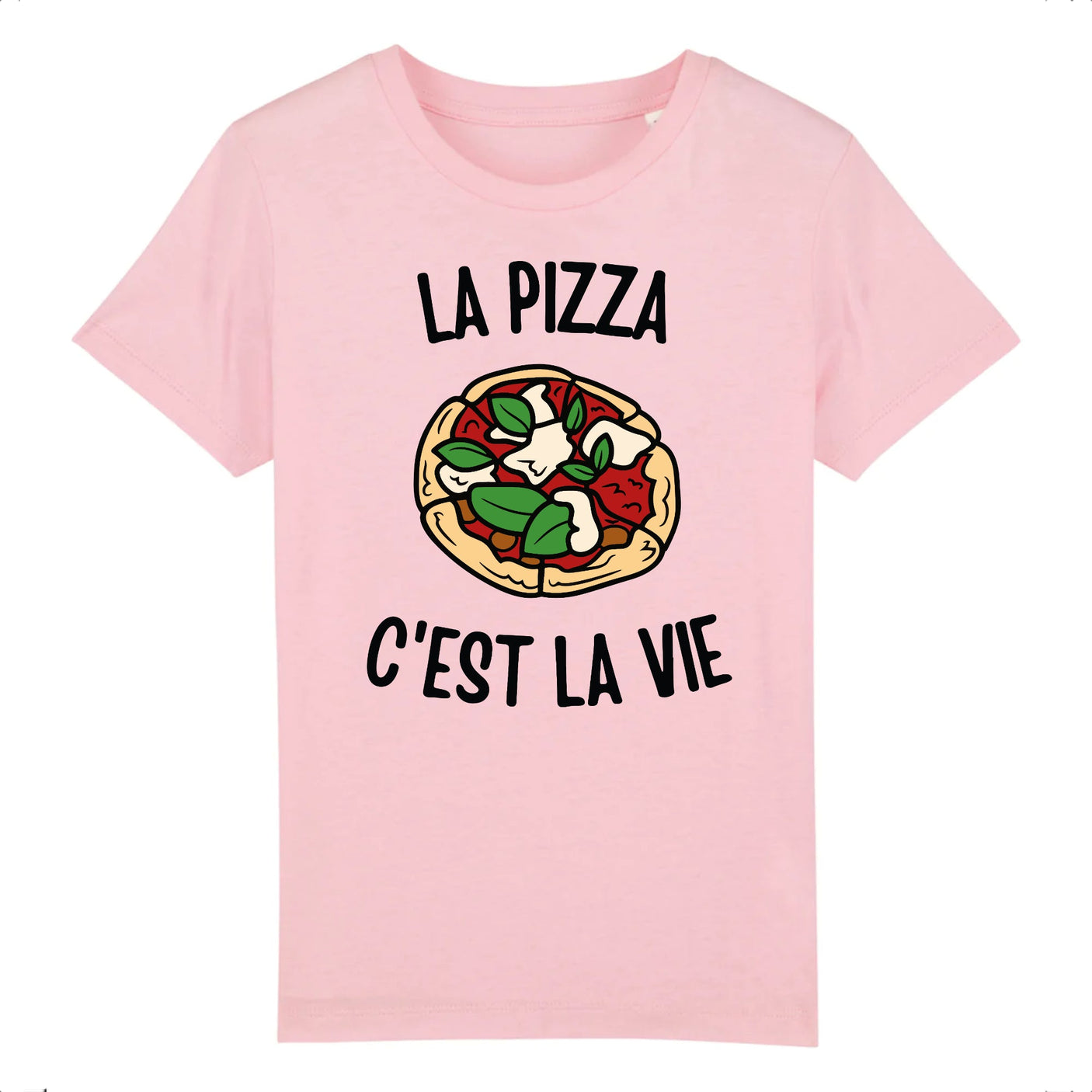 T-Shirt Enfant La pizza c'est la vie 