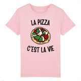 T-Shirt Enfant La pizza c'est la vie 