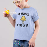 T-Shirt Enfant La raclette c'est la vie Bleu
