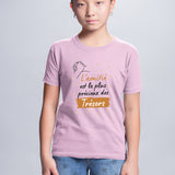 T-Shirt Enfant L'amitié le plus précieux des trésors Rose