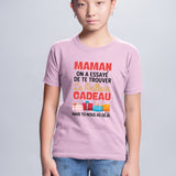 T-Shirt Enfant Le meilleur cadeau pour maman Rose