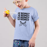 T-Shirt Enfant Le respect Bleu