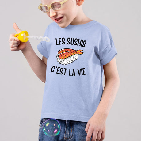 T-Shirt Enfant Les sushis c'est la vie Bleu