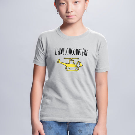 T-Shirt Enfant L'houloucoptère Gris