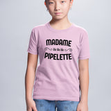T-Shirt Enfant Madame pipelette Rose