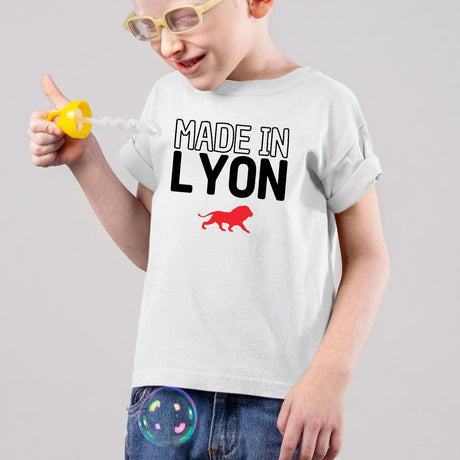T-Shirt Enfant Made in Lyon Blanc