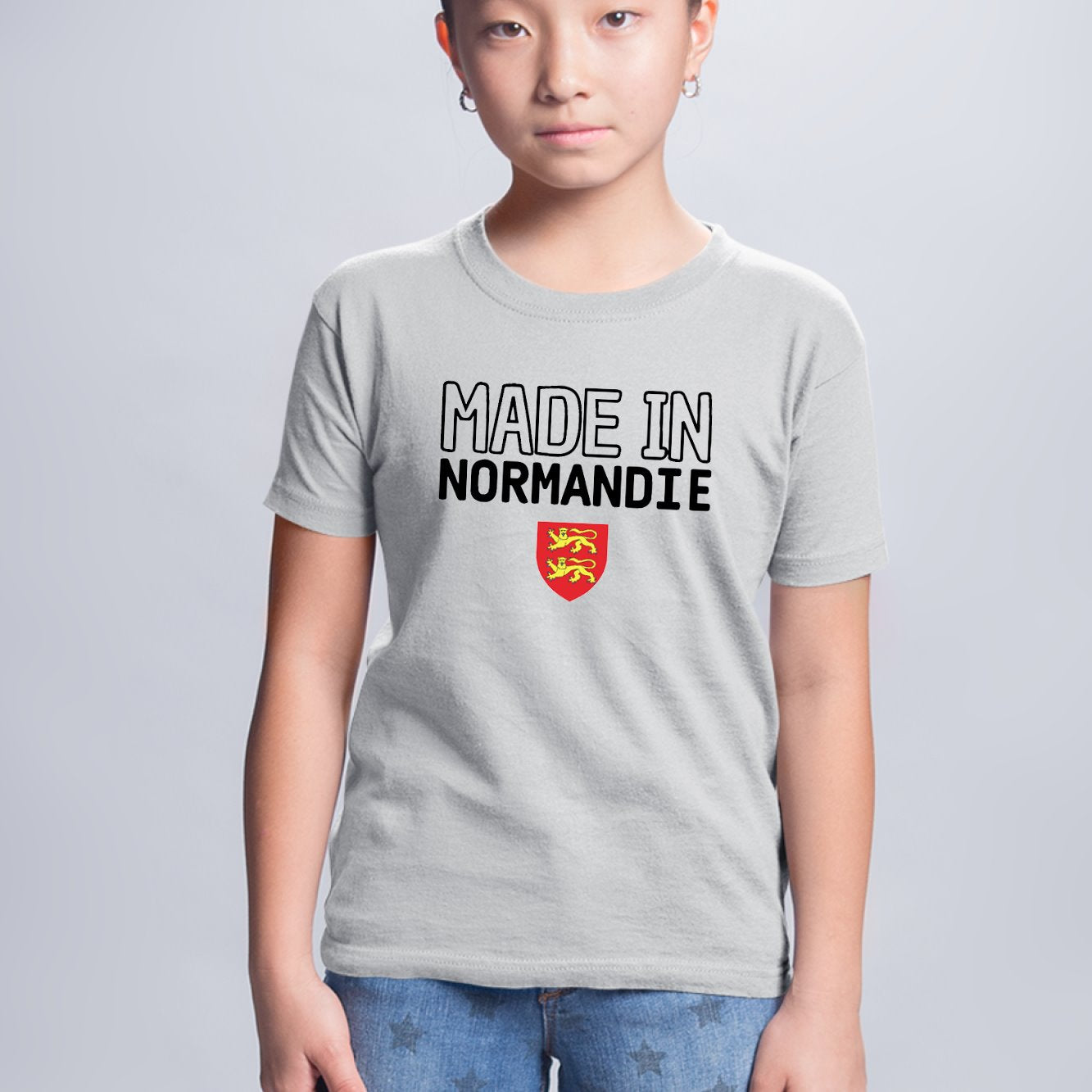 T-Shirt Enfant Made in Normandie Gris