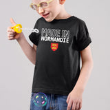 T-Shirt Enfant Made in Normandie Noir