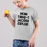 T-Shirt Enfant Mon tee-shirt à selfies Gris