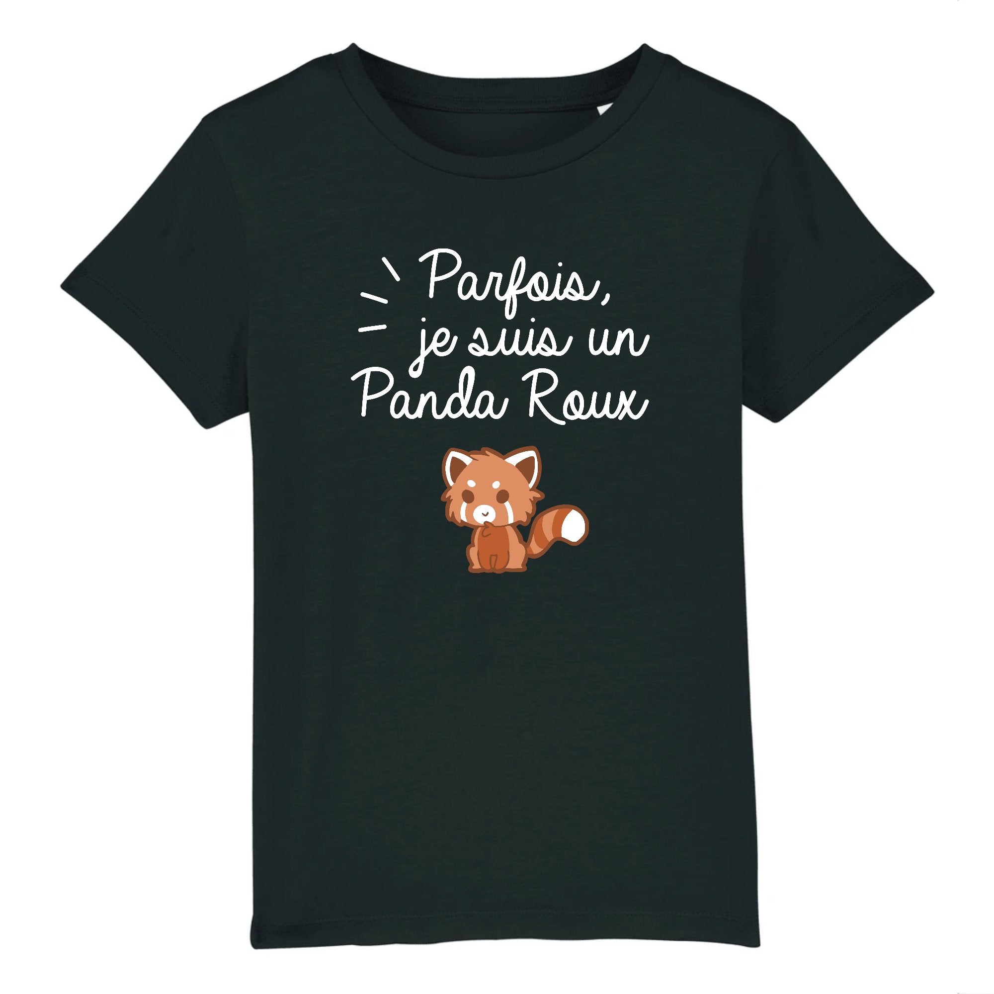 T Shirt Enfant Panda roux Id e cadeau original