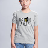 T-Shirt Enfant Pas folle la guêpe Gris
