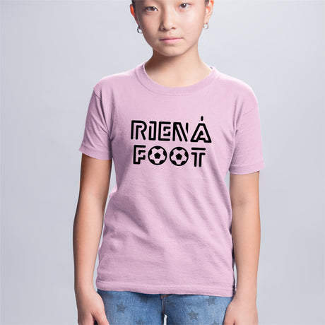 T-Shirt Enfant Rien à foot Rose