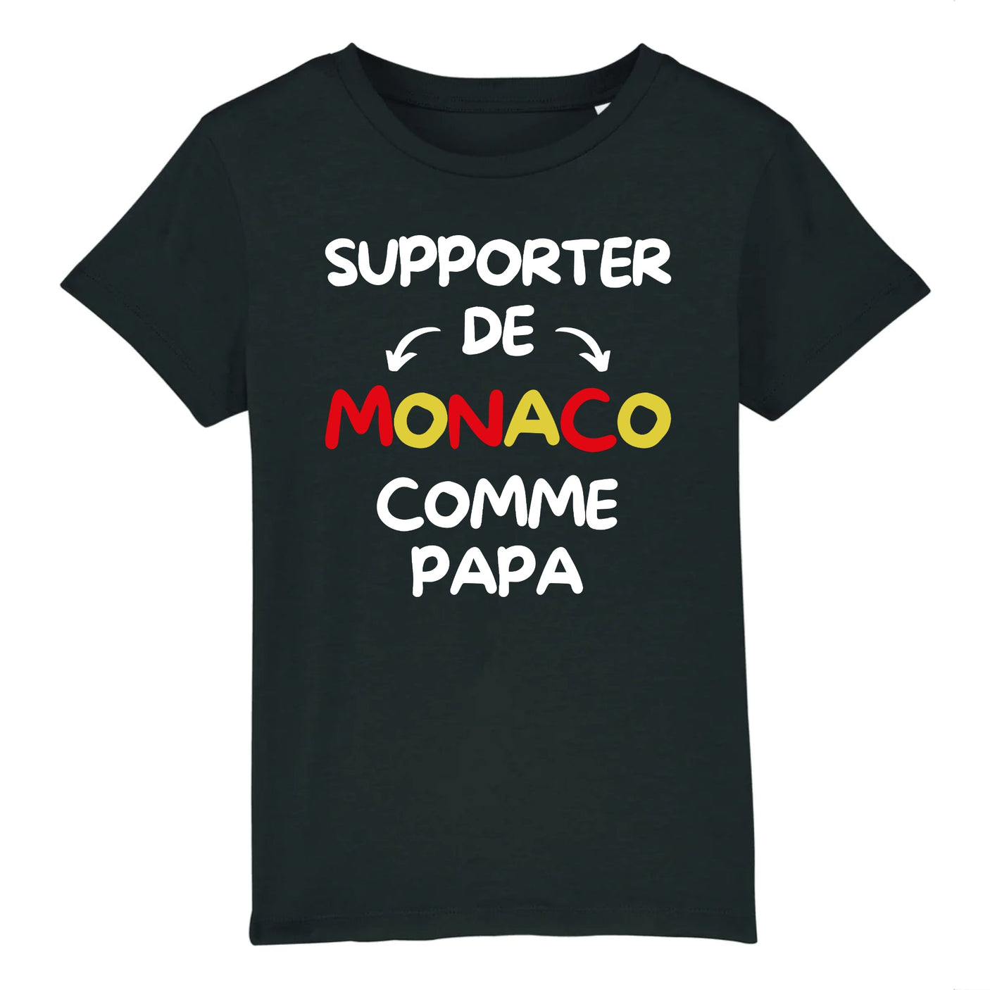 T-Shirt Enfant Supporter de Monaco comme papa 