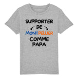 T-Shirt Enfant Supporter de Montpellier comme papa 