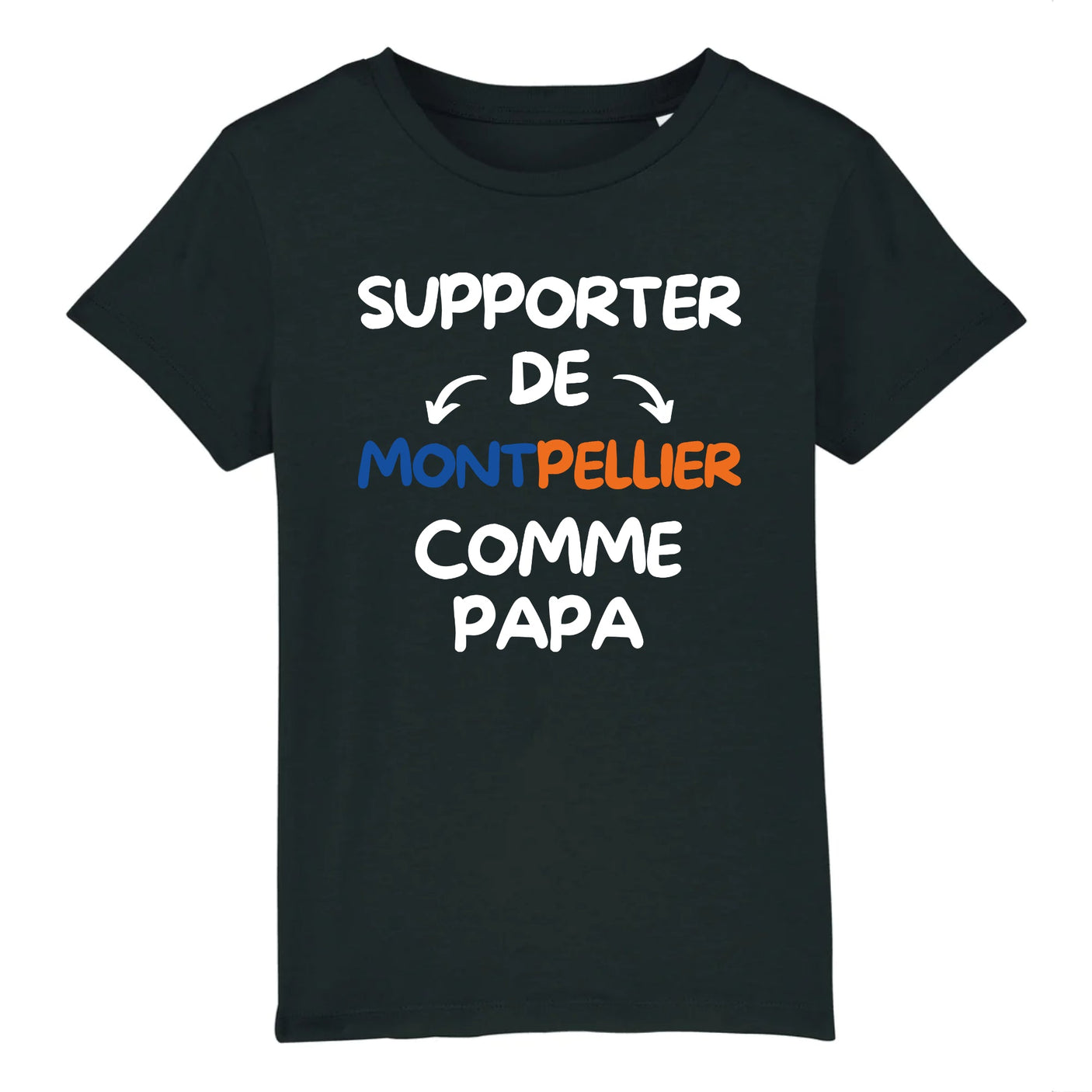 T-Shirt Enfant Supporter de Montpellier comme papa 