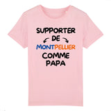 T-Shirt Enfant Supporter de Montpellier comme papa 