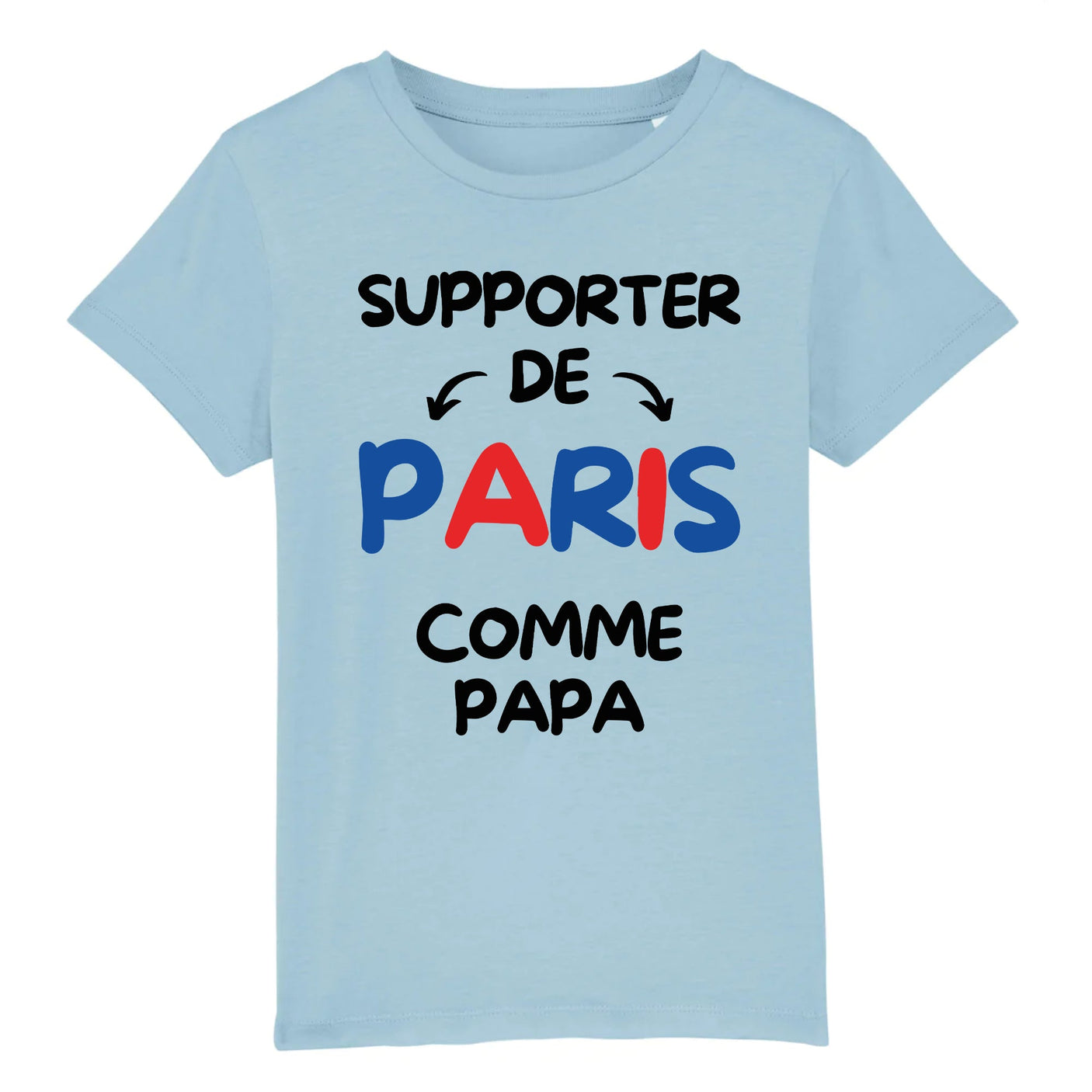 T-Shirt Enfant Supporter de Paris comme papa 