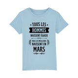 T-Shirt Enfant Tous les hommes naissent égaux les meilleurs en mars 