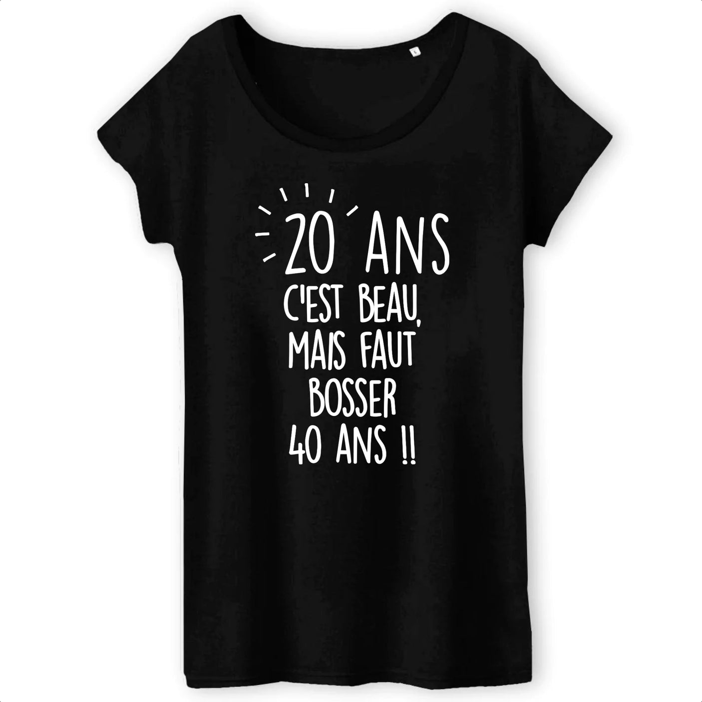 T-Shirt Femme Anniversaire 20 ans 