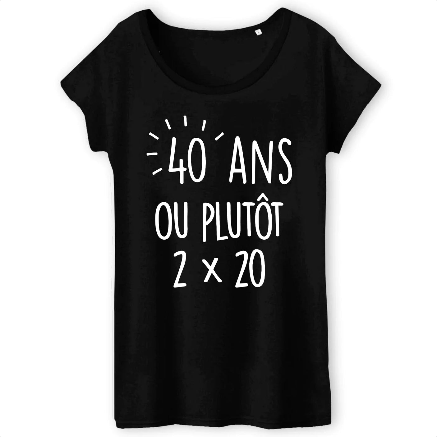 T-Shirt Femme Anniversaire 40 ans 