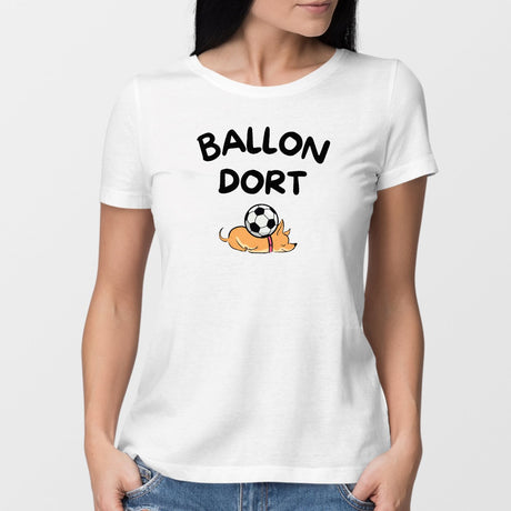 T-Shirt Femme Ballon dort Blanc
