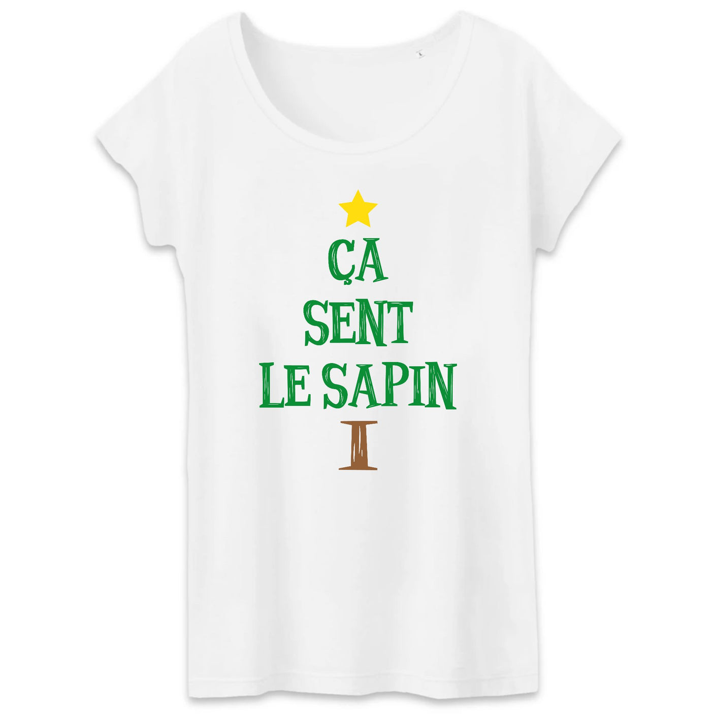 T-Shirt Femme Ça sent le sapin 