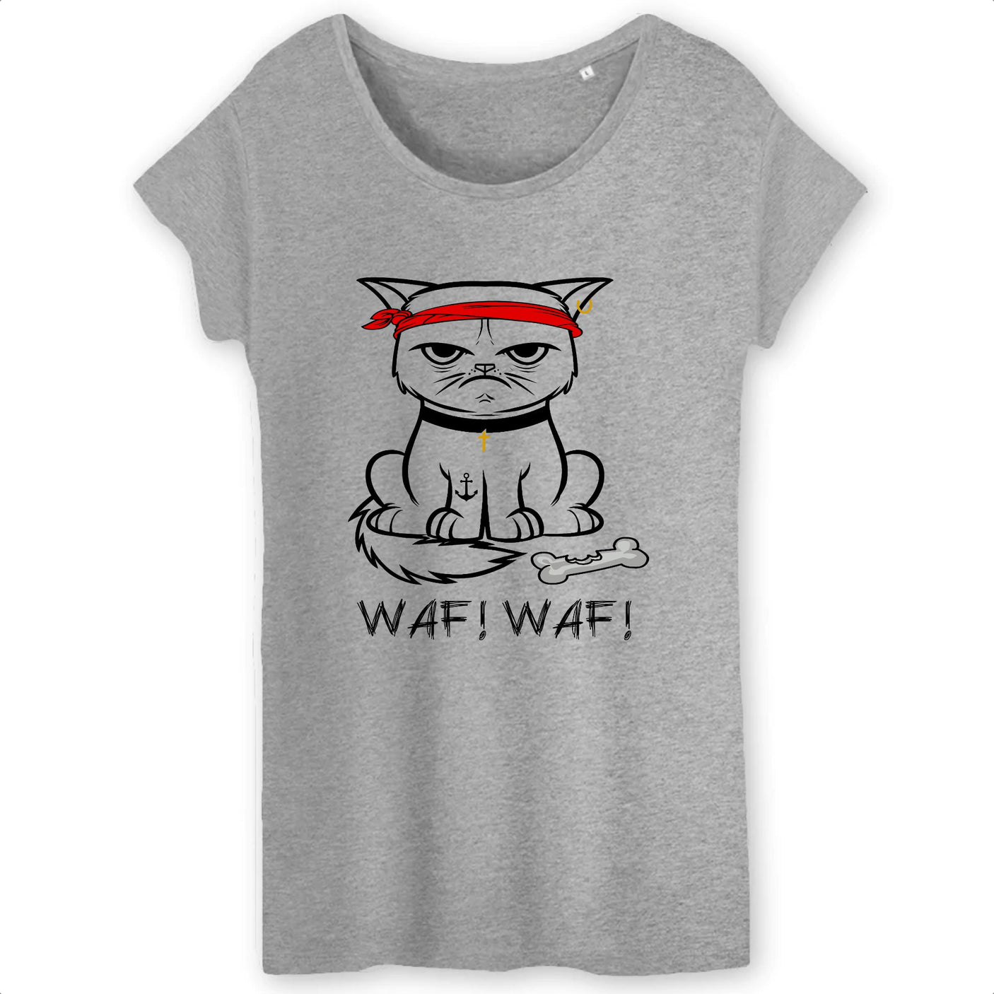 T-Shirt Femme Chat bad boy 